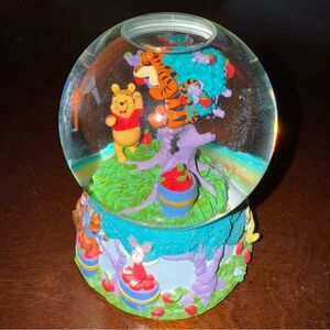 Vintage Winnie The Pooh Snow Globe Plays “Winnie The Pooh” With Tigger & More
